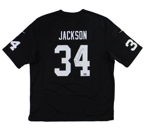 Bo Jackson Signed Los Angeles Raiders Nike Game Black NFL Jersey