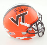 Josh Jackson Signed Virginia Tech Hokies Helmet (JSA COA)