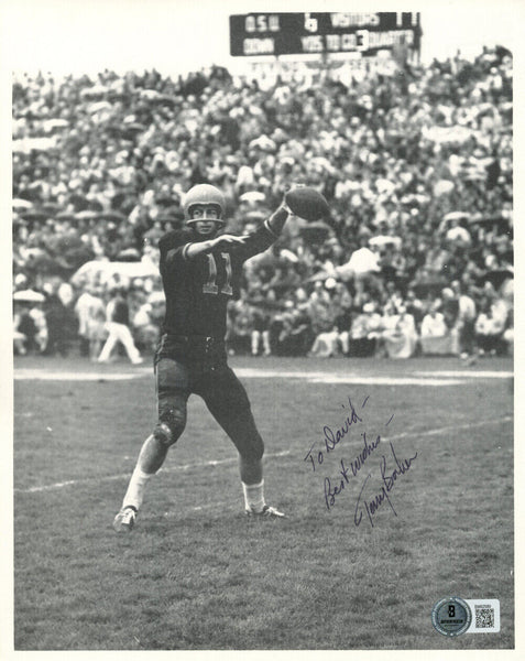 Terry Baker Signed Oregon State Beavers 8x10 Photo Best Wishes BAS 45168