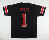 Justin Fields Signed Ohio State Buckeye Jersey (JSA COA) 2021 1st Rnd Pick Bears