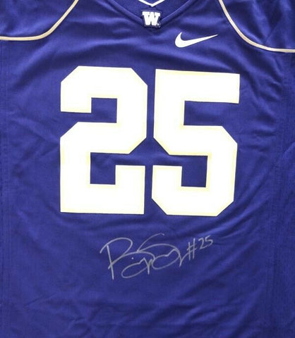 WASHINGTON BISHOP SANKEY AUTOGRAPHED PURPLE NIKE JERSEY SIZE L MCS HOLO 73078