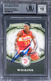 Hawks Dominique Wilkins Signed 2008 Topps Treasury #100 Card Auto 10 BAS Slabbed