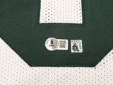 GREEN BAY PACKERS JOSH JACOBS AUTOGRAPHED WHITE JERSEY BECKETT WITNESS 229522