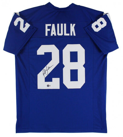 Marshall Faulk Signed Indianapolis Colts Jersey (Beckett) NFL MVP 2000 / R.B.