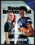 RUSSELL WILSON AUTOGRAPHED SPORTS ILLUSTRATED SEAHAWKS IN BLUE BECKETT 182297