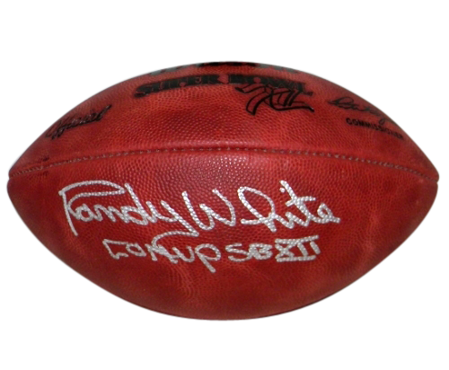 RANDY WHITE AUTOGRAPHED DALLAS COWBOYS SUPER BOWL XII 12 WILSON FOOTBALL JSA