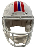 TOM BRADY Autographed "Let's Go" Authentic Patriots TB Helmet FANATICS LE 1/12