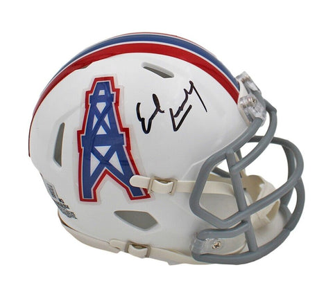 Earl Campbell Signed Houston Oilers Speed Throwback NFL Mini Helmet