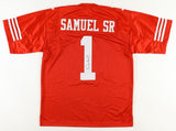 Deebo Samuel Signed 49ers Red Jersey (Beckett) San Francisco W.R. New 2024 Uni #