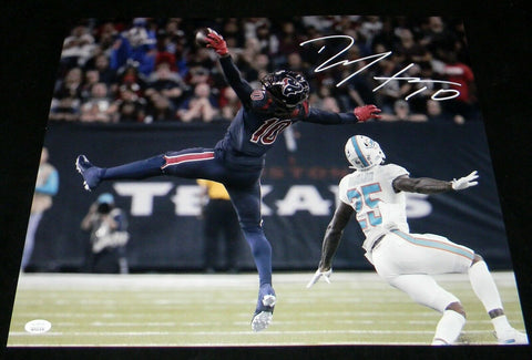 DEANDRE HOPKINS AUTOGRAPHED SIGNED HOUSTON TEXANS 16x20 PHOTO JSA