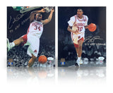 Corliss Williamson & Scotty Thurman Autographed Arkansas 1994 8x10 Photo JSA