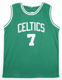 Dee Brown Signed Celtics Jersey (PSA) Boston's 1990 1st Round Pick / Guard