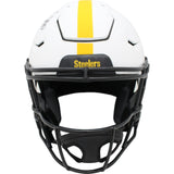 TJ Watt Autographed Pittsburgh Steelers SpeedFlex Lunar Helmet Beckett 48608