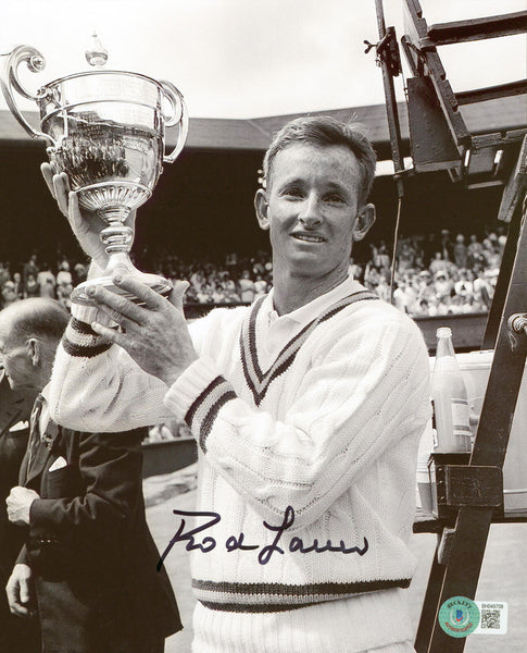 Rod Laver Authentic Signed 8x10 Black & White Photo Autographed BAS #BH049708