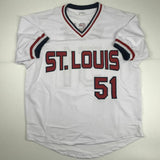 Autographed/Signed WILLIE MCGEE St. Louis White Baseball Jersey JSA COA Auto