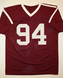 Damontre Moore Autographed Maroon College Style Jersey- TriStar Authenticated