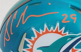 Sam Madison Signed Miami Dolphins Flash Alternate Speed Mini Helmet (JSA COA)