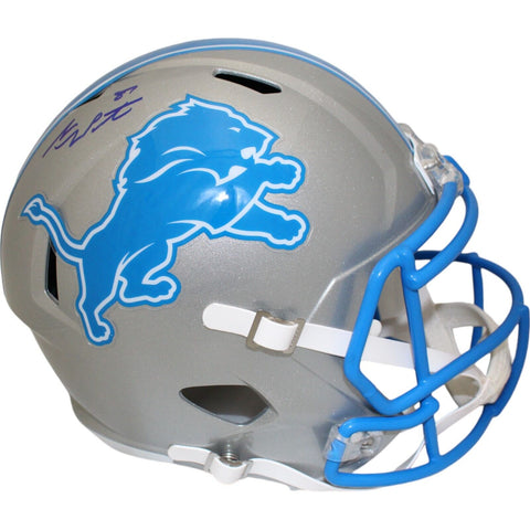 Sam LaPorta Autographed/Signed Detroit Lions F/S 24 Speed Helmet Beckett 48351