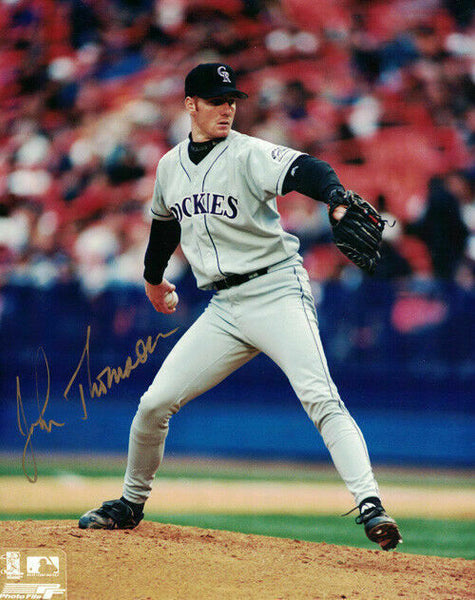 John Thomson Autographed/Signed Colorado Rockies 8x10 Photo 15350