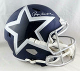 Roger Staubach Autographed F/S Dallas Cowboys AMP Speed Helmet- Beckett Auth *W