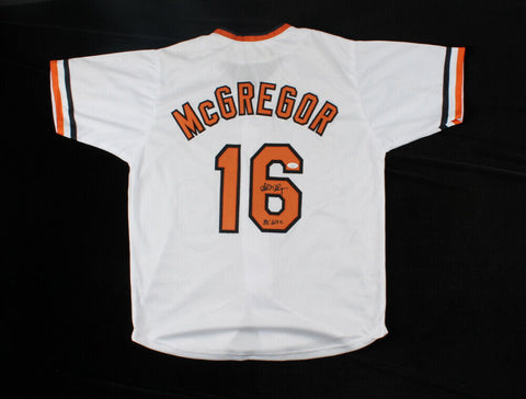 Scott McGregor Signed Baltimore Orioles Jersey Insc 83' WSC (JSA COA) 1976-1988