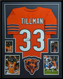 FRAMED CHICAGO BEARS CHARLES PEANUT TILLMAN AUTOGRAPHED JERSEY BECKETT COA