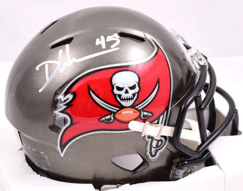 Devin White Autographed Buccaneers Speed Mini Helmet-Beckett W Hologram *White