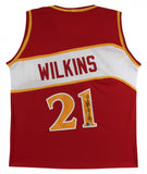 Dominique Wilkins Signed Atlanta Hawks Jersey Inscribed "HOF 06" (Beckett COA)