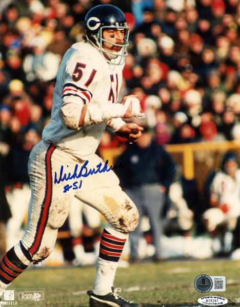 Dick Butkus Autographed Chicago Bears 8x10 Photo Beckett 45613