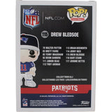 Drew Bledsoe Autographed New England Patriots Funko Pop! 115 Beckett 46749