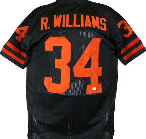 Ricky Williams Autographed Black College Style Jersey w/HT98-Beckett Hologram