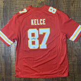 Travis Kelce Signed Autographed Kansas City Chiefs Red Nike Game Jersey Beckett