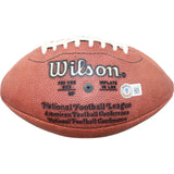 Louie Wright Autographed/Signed Wilson Leather Mini Football Beckett 44319