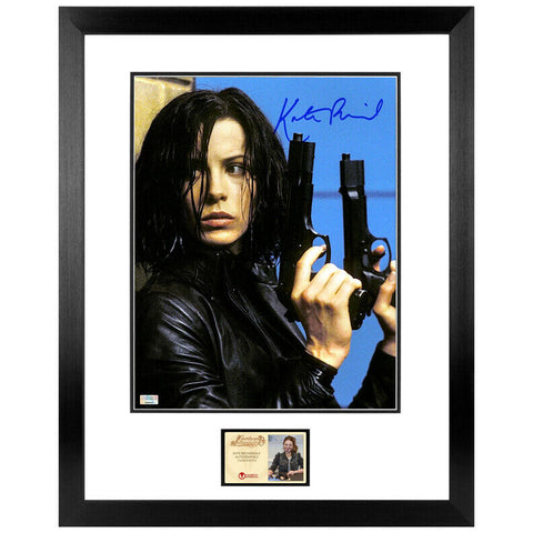 Kate Beckinsale Autographed Underworld Selene Locked & Loaded 11x14 Framed Photo