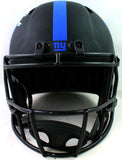 Jeremy Shockey Signed NY Giants F/S Eclipse Helmet w/ Insc -Beckett Witness *Wh