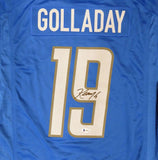 DETROIT LIONS KENNY GOLLADAY AUTOGRAPHED NIKE BLUE JERSEY SIZE XL BECKETT 185588