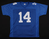 Y. A. Tittle Signed Giants Career Highlight Stat Jersey Inscribed "HOF 71" (JSA)