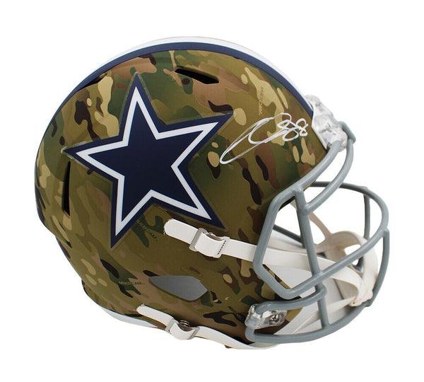 CeeDee Lamb Signed Dallas Cowboys Speed Full Size Camo NFL Helmet