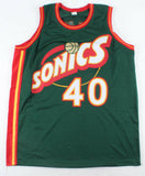 Shawn Kemp Signed Seattle Supersonic Jersey (JSA COA) Sonics 6xAll Star Forward