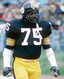 Mean Joe Greene Signed Pittsburgh Steelers Jersey Inscribed HOF 87 (Schwartz) DT