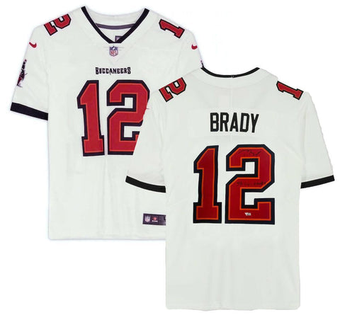 TOM BRADY Autographed "SB LV Champs" Buccaneers Nike Limited Jersey FANATICS