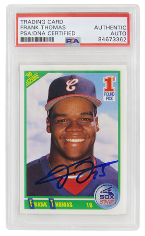 Frank Thomas autographed White Sox 1990 Score RC Card #663 (PSA/DNA)