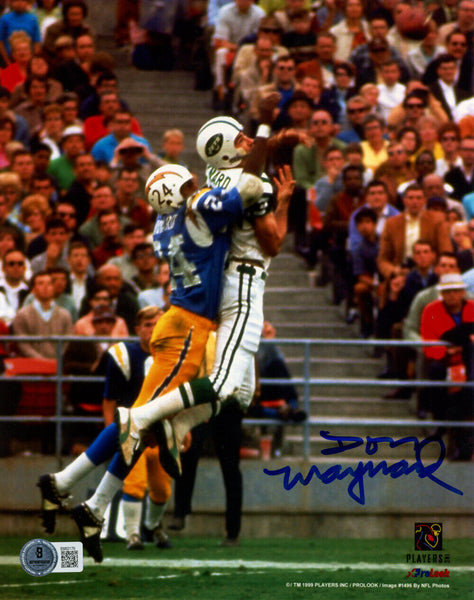 Don Maynard Autographed/Signed New York Jets 8x10 Photo Beckett 47767