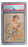 Enos Slaughter Signed 1957 Topps #2832 New York Yankees Trading Card PSA/DNA