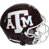 Johnny Manziel Autographed Texas A&M SpeedFlex Helmet 3 Insc. Beckett 46482