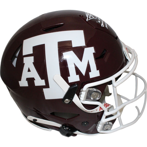 Johnny Manziel Autographed Texas A&M SpeedFlex Helmet 3 Insc. Beckett 46482