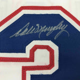 FRAMED Autographed/Signed DALE MURPHY 33x42 Atlanta White Jersey JSA COA Auto