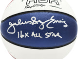 JULIUS DR. J ERVING AUTOGRAPHED ABA BASKETBALL 76ERS 16X ALL STAR BECKETT 230290