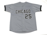 Jim Thome Autographed Chicago White Sox Custom Jersey Beckett Witnessed