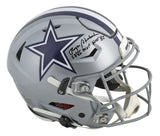 Cowboys Roger Staubach "HOF 85 SB VI MVP" Signed Speed Flex Full Size Helmet BAS